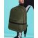 Mochila infantil poliéster con bolsillo delantero Verde militar detalle 3