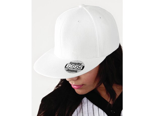 Gorra de estilo rapero en colores Blanco detalle 2