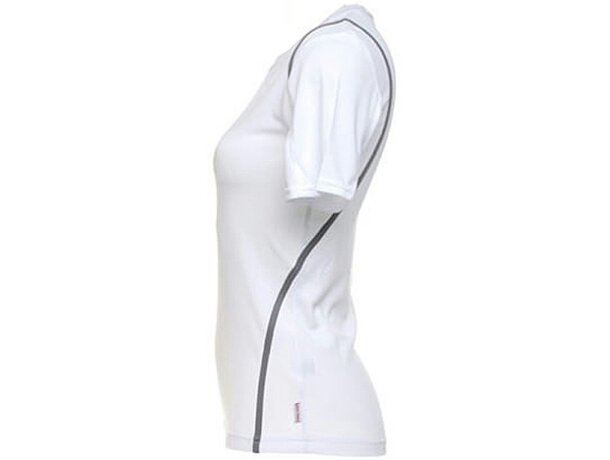Camiseta original de mujer manga corta detalles de color 135 gr