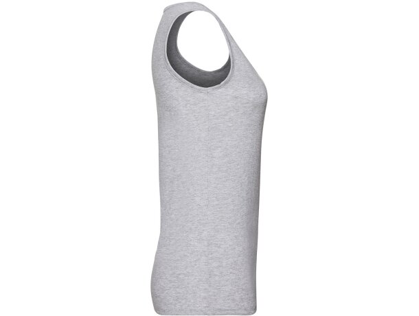 Camisetas tirantes poliéster mujer 165 g/m2 Fruit Of The Loom Gris brezo detalle 2