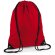 Bolsa mochila con cuerdas de poliéster impermeable Rojo clasico