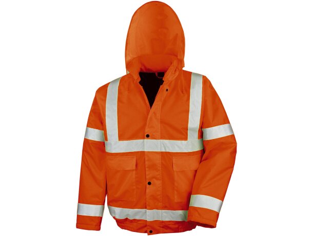Cazadora invierno R217X Hi-Vis capucha impermeable certificada Amarillo de alta visibilidad detalle 2
