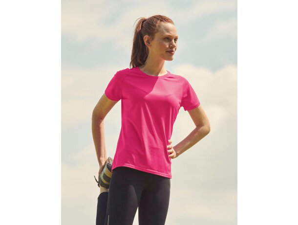 Camiseta de mujer manga corta técnica 135 gr