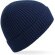 Gorros invierno dobladillo unisex poliéster canalé Oxford marino