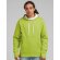 Sudadera unisex contrastada Verde lima/azul royal detalle 2