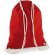 Mochila de algodón con cuerdas ideal para gimnasio rojo brillante