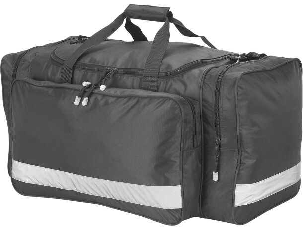 Bolsa de deporte grande impermeable personalizada negra Bolsa de deporte grande impermeable personalizada negra