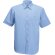 Camisa Popelin manga corta hombre  personalizada azul claro