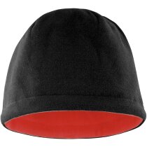 Gorro reversible de diferentes colores personalizado negro/rojo