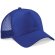 Gorra sencilla con 5 paneles y rejilla trasera personalizada azul