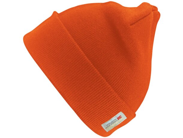 Gorro para esquiar 340 gr Naranja fluor detalle 5