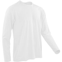 Camiseta técnica manga larga unisex 135 gr blanca