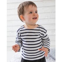 Camiseta Breton bebé rayas marineras algodón bio