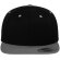 Gorra de diseño moderno con visera plana gris foca/negro