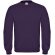 Sudadera manga Montada de algodon de la marca BYC Morado mezcla