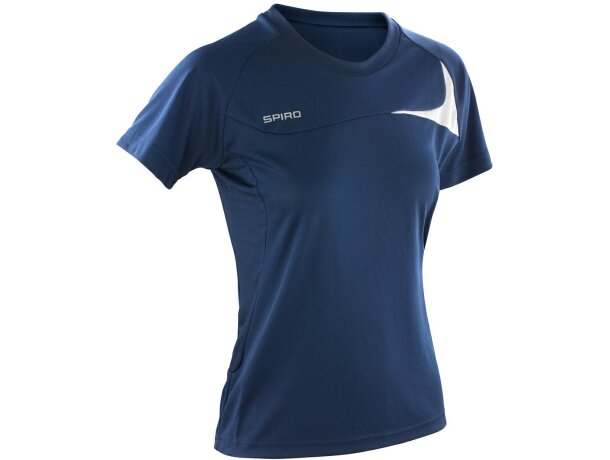 Camiseta manga corta de mujer decorada 135 gr