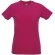Camiseta de mujer algodón liso 135 gr personalizada fucsia