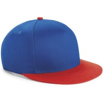 Gorra con diseño moderno snapback visera de color personalizada azul/rojo Gorra con diseño moderno snapback visera de color personalizada azul/rojo