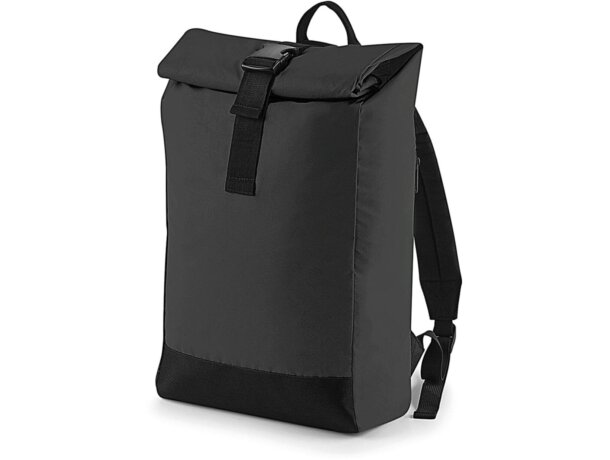 Mochila Reflective Roll-top Backpack Plata reflectante detalle 7
