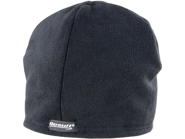 Gorro reversible Performance microfibra antibolitas doble capa Lima/gris foca detalle 2