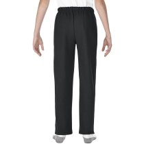 Pantalón de deporte con el bajo abierto personalizado negro Pantalón de deporte con el bajo abierto personalizado negro