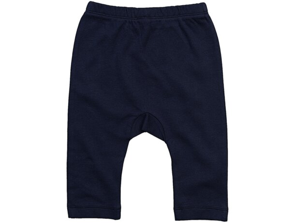 Pantalón bebé promocional para niños en viscosa. algodón orgánico 200 g/m2 Marino francés detalle 6