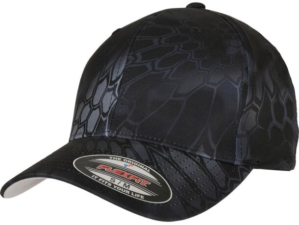 Gorra flexfit estilo kryptek de ajuste cómodo y estilo moderno Gris sueve detalle 5