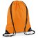 Bolsa mochila con cuerdas de poliéster impermeable Naranja fluor