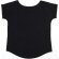 Camiseta Holgada mujer personalizada negra