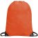 Bolsa mochila impermeable con cuerdas naranja