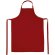 delantal largo y elegante en varios colores personalizado rojo