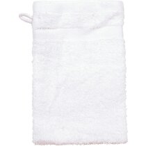 Manopla de baño en agodón personalizada blanca Manopla de baño en agodón personalizada blanca