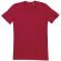 Camiseta de hombre manga corta cuello en V personalizada roja