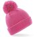 Gorro reflectivo con pom pom Rosa verdadero