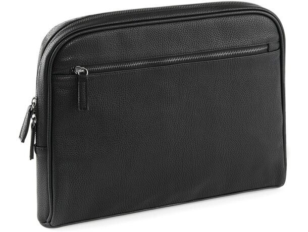 Funda con cremallera para ordenador portátil negra Funda con cremallera para ordenador portátil negra