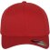 Gorra con 6 paneles gruesa personalizada roja