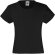 Camiseta de niña Valueweith 160 gr negra