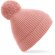 Gorro de invierno impresa dobladillo unisex elastano Rosa rubor