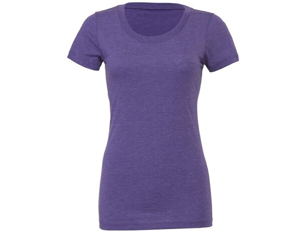 Camiseta técnica Triblend grabada áster morado