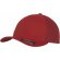 Gorra de colores lisos con rejilla trasera personalizada roja
