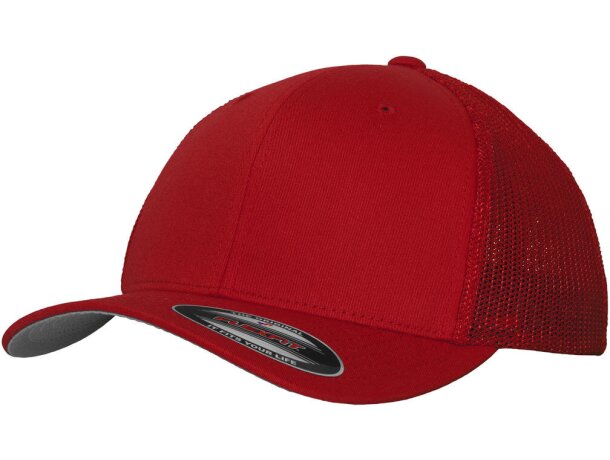 Gorra con acabado de sarga y rejilla merchandising