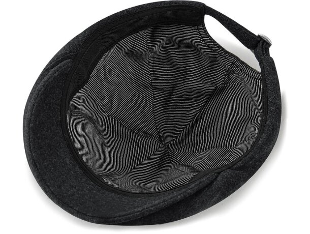 Boina de lana con hebilla Melton Wool Carbon marl  detalle 3