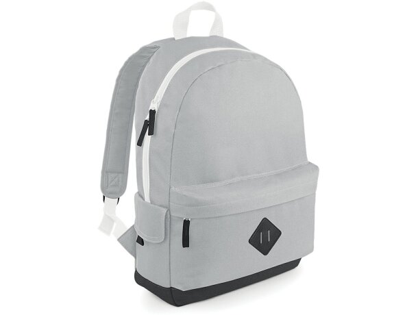 Mochila estilo retro de varios colores gris claro personalizado