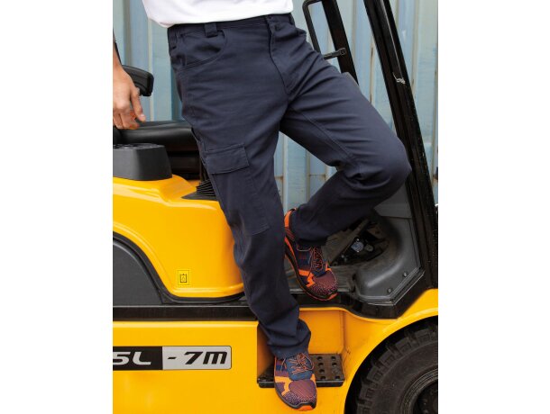 Pantalón con bolsillos elastano 300 g/m2 Chino Marino detalle 2