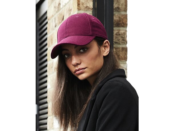 Gorra de 6 paneles unisex personalizadas para tu estilo único Borgoña detalle 5