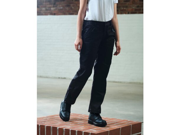 Pantalones promocionales unisex en 100% algodón 245 g/m2 Pro-action Negro detalle 1