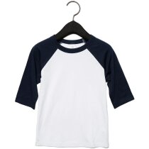 Camiseta bebé baseball raglán algodón poliéster