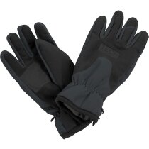 Guantes fabricados en softshell negro