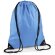 Bolsa mochila con cuerdas de poliéster impermeable Azul cielo