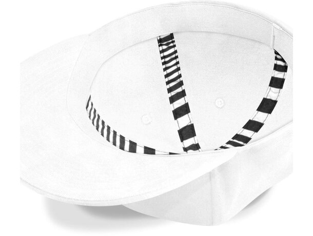 Gorra de estilo rapero en colores Blanco detalle 1